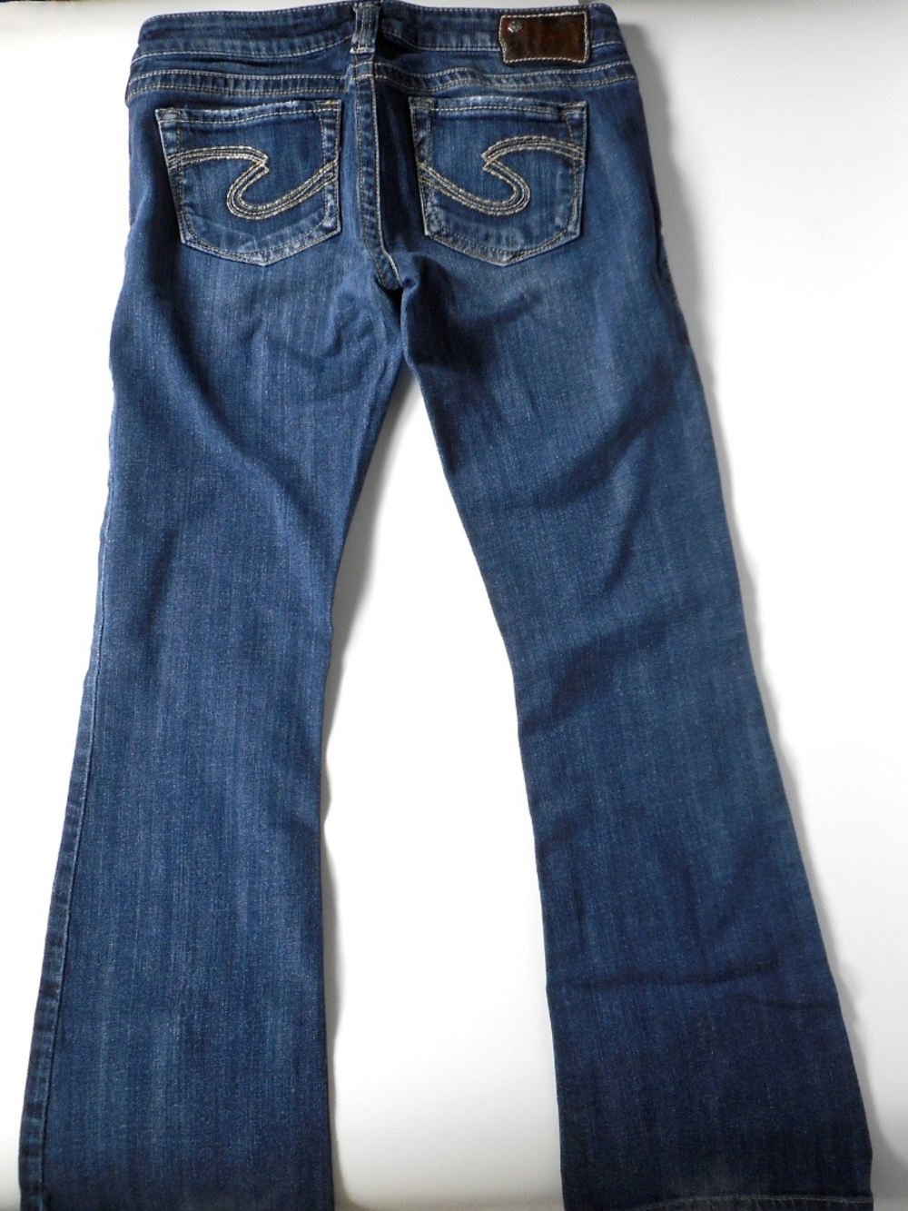 Silver Jeans Tuesday 28 Bootcut Denim Blue Jean Low Rise 28x30 5-Pocket Tab - Picture 14 of 16